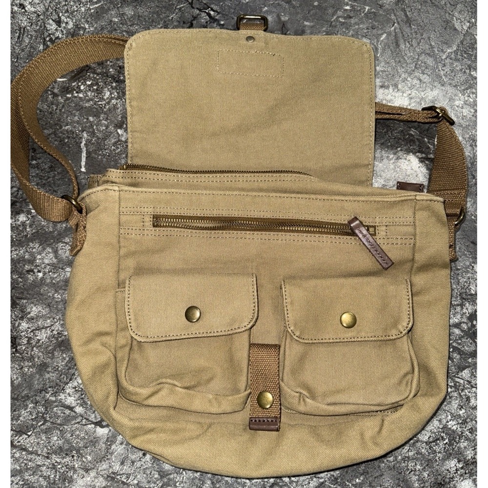 Gootium Canvas Messenger Bag Crossbody Shoulder Military Bag Adjustable - Picture 2 of 11